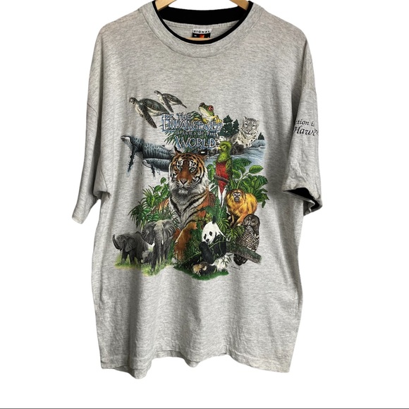 Vintage Other - Vintage Single Stitch 1991 Endangered Species of The World Graphic T-Shirt